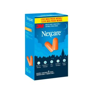 Protetor Auditivo 3m Nexcare 5 Pares Tamanho Único