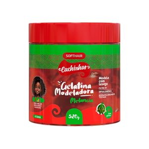 Gelatina Soft Hair Cachinhos Melancia Glitter 520g