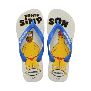 Sandália Havaianas Simpsons Branco/Azul 39/40