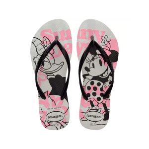Sandália Havaianas Slim Disney Branco/Preto 39/40