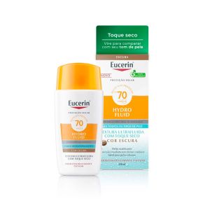 Protetor Solar Facial Eucerin Hydro Fluid Fps70 Cor Escura 50ml