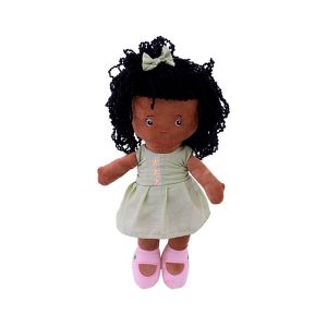 Boneca De Pano Zip Negra Laura