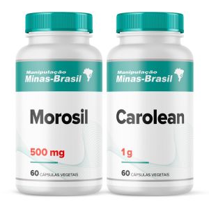 Kit Morosil 500mg 60 Cápsulas Vegetais + Carolean 1g 60 Cápsulas Vegetais