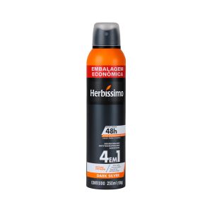 Desodorante Antitranspirante Aerossol Herbíssimo Dark Silver 250ml
