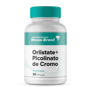 Orlistate 120mg + Picolinato de Cromo 100mcg 30 Cápsulas