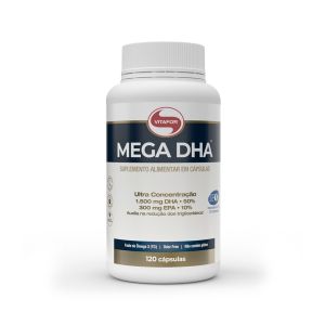 Suplemento Alimentar Mega Dha 1500mg + 300mg 120 Cápsulas Vitafor
