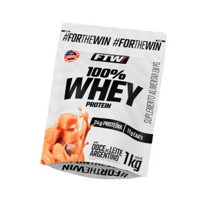 100% Whey Protein Ftw Sabor Doce De Leite Argentino Refil 1kg