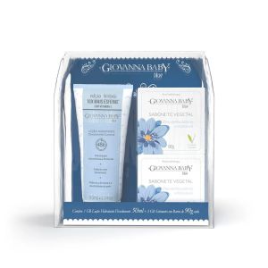 Kit Giovanna Baby Blue Eterno Encanto Loção Hidratante 50ml + 2 Unidades Sabonete Em Barra 90g Cada