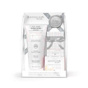 Kit Giovanna Baby Blanc Vanilla Loção Hidratante 200ml + Deo Colônia Desodorante 20ml + Sabonete Em Barra Vegetal 90g