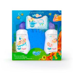 Kit Giovanna Baby Baby E Kids Giby Shampoo 200ml + Condicionador 200ml + Sabonete Em Barra 90g + Esponja De Banho