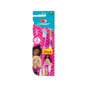Kit Escova Dental Condor Macia Barbie Júnior 2 Unidades