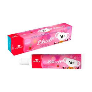 Gel Dental Condor Flúor Kids+ Lilica Ripilica Morango 50g