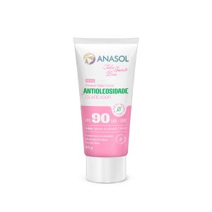 Protetor Solar Facial Anasol Antioleosidade + Clareador Fps90 40g