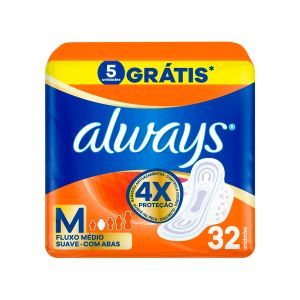 Absorventes Always M Abas 32 Unidades