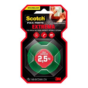 Fita Dupla-Face Scotch Fixa Forte Extrema 12mmx2m 1 Rolo