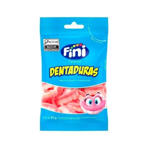 Balas De Gelatina Fini Gelatinas Dentaduras 35g