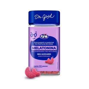 Suplemento Alimentar Melatonina Dr.Good Fini Morango 120 Unidades