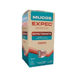 Mucos Expec 40mg/ml Expectorante Xarope Framboesa 120ml Legrand