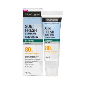 Protetor Solar Facial Neutrogena Sun Fresh Derm Care Oil Control Sem Cor Fps80 40ml