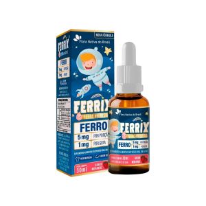 Suplemento Alimentar Ferrix Morango 30ml Flora Nativa Do Brasil