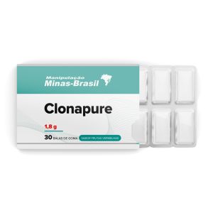 Bala de Goma Clonapure 1,8g Sabor Frutas Vermelhas 30 Unidades