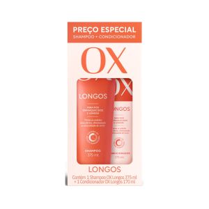 Kit Ox Longos Shampoo 375ml + Condicionador 170ml