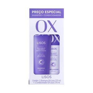 Kit Ox Lisos Shampoo 375ml + Condicionador 170ml