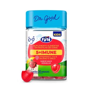 Suplemento Alimentar Kids 5+Imune Maçã Vermelha 30 Unidades Dr.Good Fini