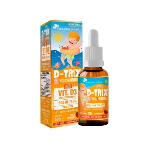 Suplemento Alimentar D-Trix (Vitamina D3) Kids Tcm Morango 30ml Flora Nativa Do Brasil