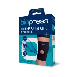 Joelheira Biopress Esporte Orifício P 1 Unidade BC0037-ASAF