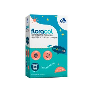 Suplemento Alimentar Floracol Pediátrico 5 Sachês De 1,8g Cada Apsen