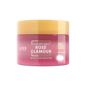 Esfoliante Corporal Kiss New York Sugar Body Scrub Rosé Glamour Metallic Love Collection 280g