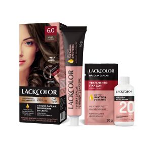 Tintura Capilar Permanente Em Creme 6.0 Louro Escuro Lack Color