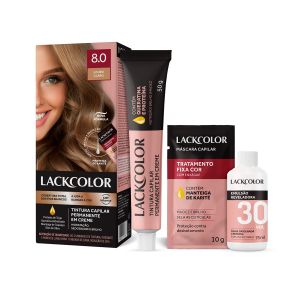 Tintura Capilar Permanente Em Creme 8.0 Louro Claro Lack Color