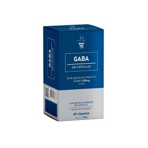 Suplemento Alimentar Gaba 300mg 60 Cápsulas Health Labs