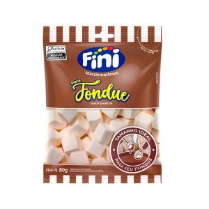 Marshmallows Para Fondue Fini Sabor Baunilha 80g