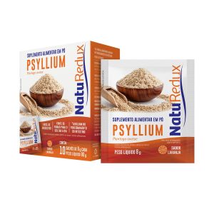 Suplemento Alimentar Psyllium Laranja 10 Sachês De 8g Cada Naturedux