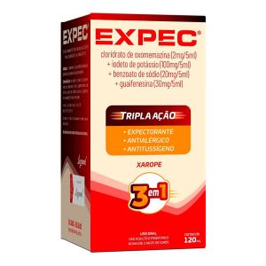 Expec Xarope Sabor Framboesa e Caramelo 120ml Legrand