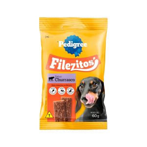 Bifinhos Para Cães Pedigree Filezitos Sabor Churrasco 60g
