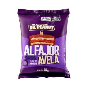 Alfajor Dr. Peanut Sabor Avelã Pasta De Amendoim 35g