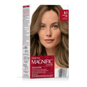 Kit Coloração Amend Magnific Color 8.1 Louro Cinza Claro