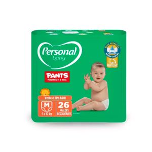 Fraldas Descartáveis Personal Baby Pants M 26 Unidades