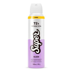 Desodorante Antitranspirante Aerosol Cimed Super Bloom 72h 150ml