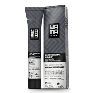 Coloração Permanente Creme Yamá Expert Professional Color Nano Infusion Louro Escuro Vermelho Intenso 6.66 60g