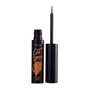 Delineador Líquido Vizzela Cat Lovers Marrom 4ml