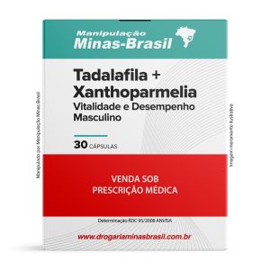 Tadalafila + Xanthoparmelia Vitalidade e Desempenho Masculino 30 Cápsulas