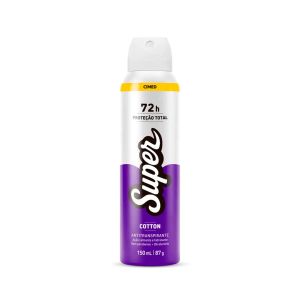 Desodorante Antitranspirante Aerosol Cimed Super Cotton Woman 72h 150ml