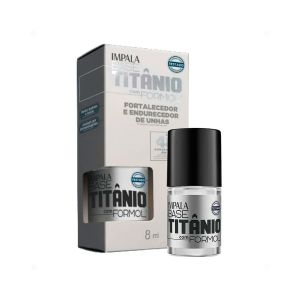Base Impala Titânio Formol Fortalecedor E Endurecedor De Unhas 8ml