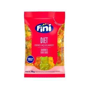 Bala Fini Diet Zero Açúcares Sabores Sortidos 18g
