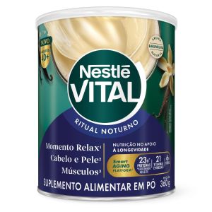 Suplemento Alimentar Nestlé Vital Rutual Noturno Baunilha 360g